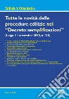 Tutte le novità delle procedure edilizie nel «Decreto semplificazioni» libro