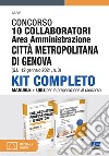 Concorso 10 collaboratori Area amministrazione Città metropolitana di Genova (G.U. 12 gennaio 2021, n. 3). Con espansione online libro