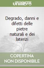 Degrado, danni e difetti delle pietre naturali e dei laterizi libro