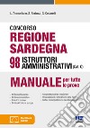 Concorso regione Sardegna 98 istruttori amministrativi (Cat. C). Con espansione online. Con software di simulazione libro