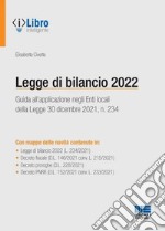 Legge di bilancio 2022 libro