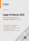 Legge di bilancio 2022 libro di Civetta Elisabetta