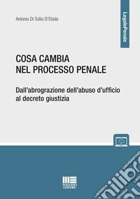 Cosa cambia nel processo penale. Dall'abrograzione dell'abuso d'ufficio al decreto giustizia. Con espansione online libro