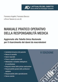 Manuale pratico operativo della responsabilità medica. Aggiornato alla Tabella Unica Nazionale per il risarcimento dei danni da macrolesioni libro