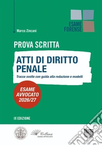 Prova scritta. Atti di diritto penale. Tracce svolte con guida alla redazione e modelli. Esame avvocato 2026/2027 libro