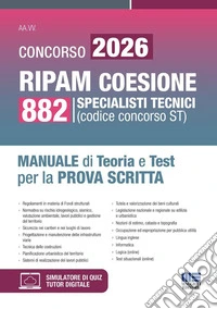 Concorso 2026 RIPAM coesione. 882 specialisti tecnici. Manuale di teoria e test per la prova scritta libro
