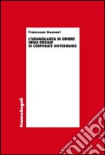 L'uguaglianza di genere negli organi di corporate governance libro