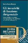 Gli incarichi di funzione dirigenziale. Uno snodo cruciale nel rapporto fra politica ed amministrazione libro