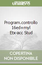 Program.controllo 16ed+myl Etx-acc Stud libro