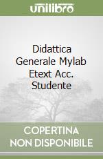 Didattica Generale Mylab Etext Acc. Studente