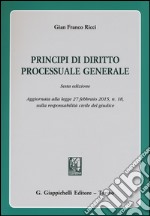 Principi di diritto processuale generale libro