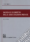 Manuale di diritto delle assicurazioni private libro di Farenga Luigi