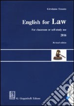 English for law. For classroom or self-study use 2016 libro