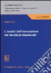 L'analisi dell'innovazione nei servizi professionali libro