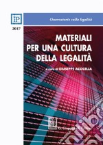 Materiali per una cultura della legalità 2017 libro