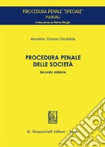 Procedura penale delle società libro