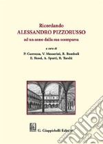 Ricordando Alessandro Pizzorusso ad un anno dalla sua scomparsa libro