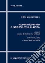 Filosofia del diritto e ragionamento giuridico libro