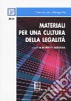 Materiali per una cultura della legalità 2018 libro