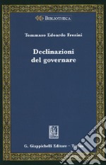 Declinazioni del governare libro