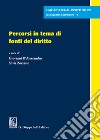 Percorsi in tema di fonti del diritto libro