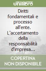 Diritti fondamentali e processo all'ente. L'accertamento della responsabilità d'impresa nella giustizia penale italiana e spagnola libro