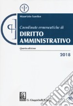 Coordinate ermeneutiche di diritto amministrativo libro