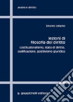 Lezioni di filosofia del diritto. Costituzionalismo, Stato di diritto, codificazione, positivismo giuridico libro