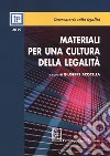 Materiali per una cultura della legalità 2019 libro di Acocella G. (cur.)