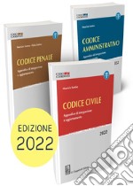 Codice penale-Codice amministrativo-Codice civile. Appendici di integrazione e aggiornamento 2022. Kit libro