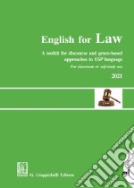 English for law. A toolkit for discourse and genre-based approaches to ESP language libro