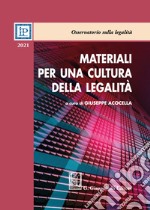 Materiali per una cultura della legalità 2021 libro