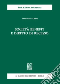 Società benefit e diritto di recesso libro