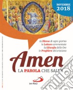 Amen. La parola che salva. Novembre 2018 (2018) libro