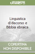 Linguistica d/discorso e Bibbia ebraica libro