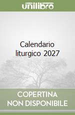 Calendario liturgico 2027 libro