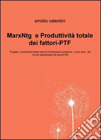 MarxNtg e produttività totale dei fattori-PTF. Progetto produttività totale nelle amministrazioni pubbliche, e non solo, del mondo globalizzato del secolo XXI libro