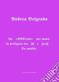 Un ARTicolo per mano: la prefigura fra b e a=b. Da analisi libro