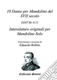 10 danze per mandolino del XVII secolo libro