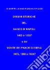 Origini storiche del Banco di Napoli 1463 o 1539? E del Monte dei Paschi di Siena 1472, 1568 o 1624? libro di Picazio Giuseppe Luciano Pasquale