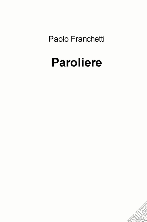 Paroliere