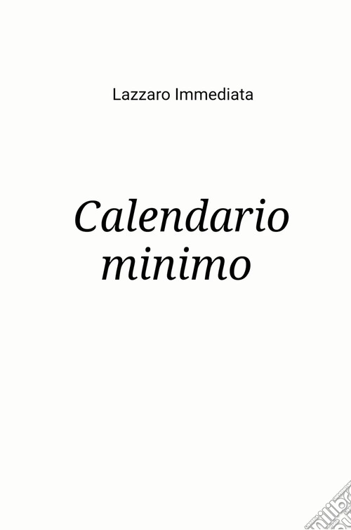 Calendario minimo
