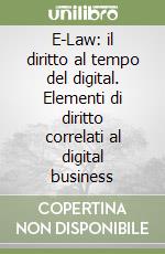 E-Law: il diritto al tempo del digital. Elementi di diritto correlati al digital business