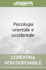 Psicologia orientale e occidentale
