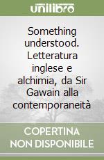 Something understood. Letteratura inglese e alchimia, da Sir Gawain alla contemporaneità libro