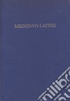 Medioevo latino. Bollettino bibliografico della cultura europea dal secolo VI al XV. Vol. 42 libro