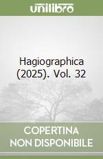 Hagiographica (2025). Vol. 32 libro