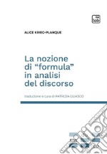 La nozione di «formula» in analisi del discorso