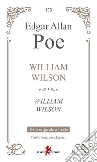 William Wilson. Testo inglese a fronte libro