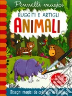 Animali. Ruggiti e artigli. Pennelli magici. Ediz. a spirale. Con gadget libro